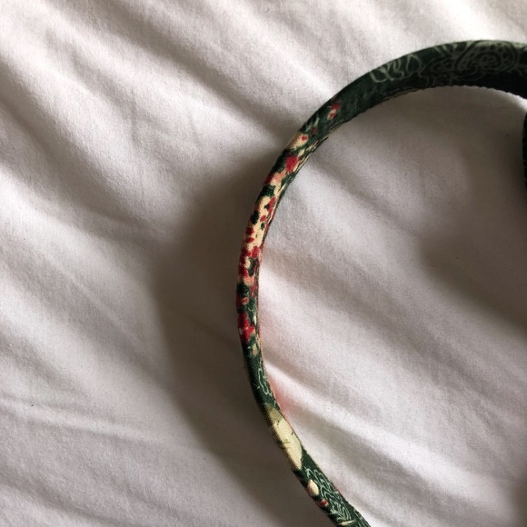 AMERICAN APPAREL Floral Green Bow Headband - Picture 2 of 10